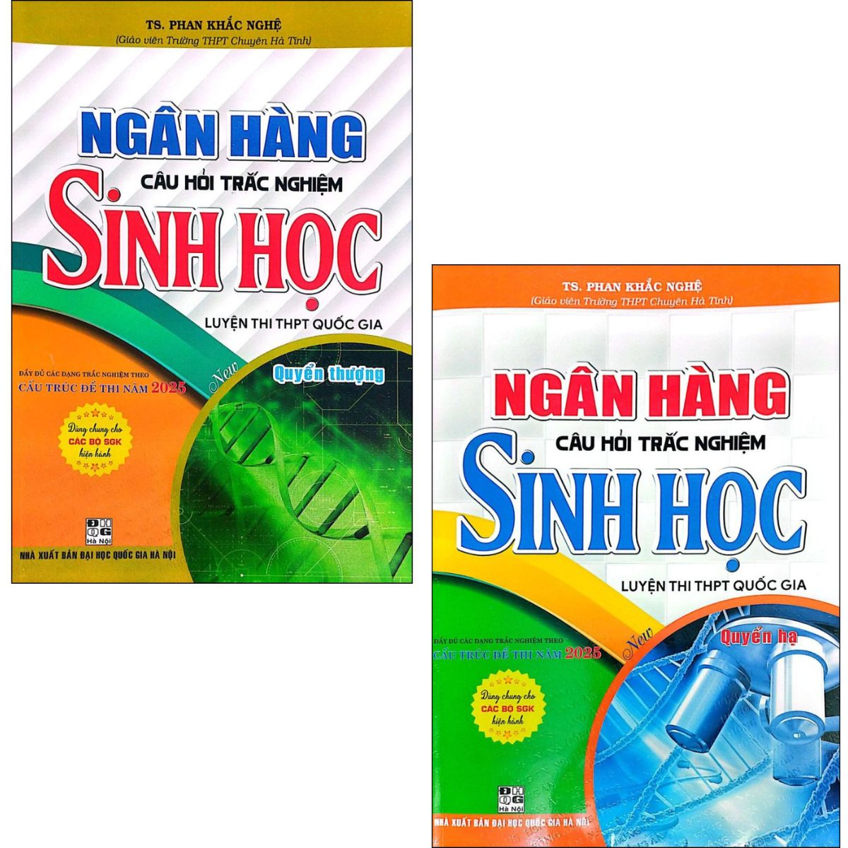 Combo Ngân Hàng Câu Hỏi Trắc Nghiệm Sinh Học - Bộ 2 Cuốn (Dùng Chung Cho Các Bộ SGK Hiện Hành)