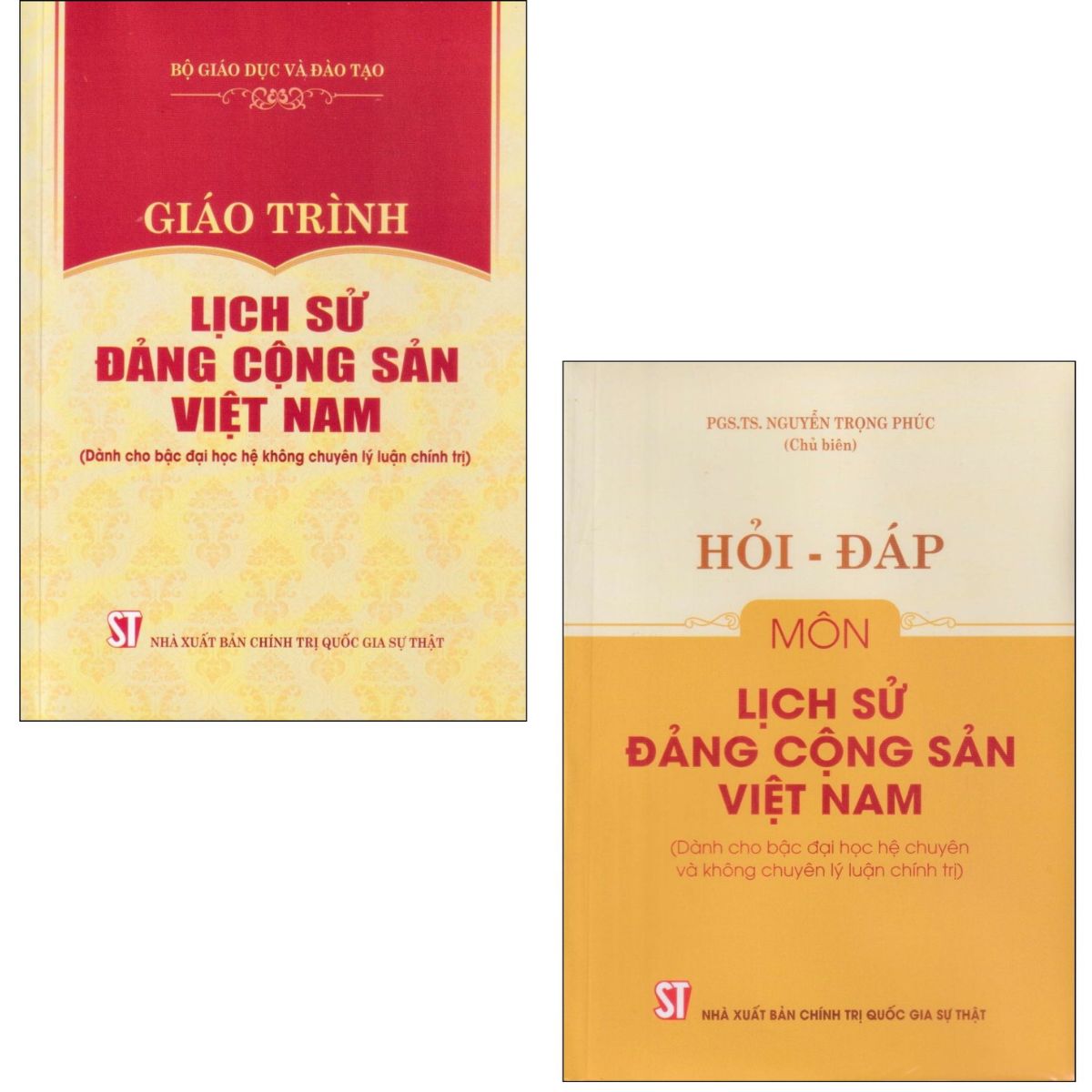 Combo Giáo Trình Lịch Sử Đảng Cộng Sản Việt Nam + Hỏi - Đáp Môn Lịch Sử Đảng Cộng Sản Việt Nam (Bộ 2 Cuốn)